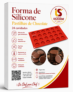 MOLDE DE SILICONE PARA PASTILHAS DE CHOCOLATE