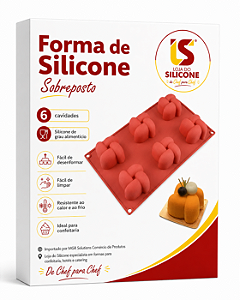 MOLDE DE SILICONE SOBREPOSTO PARA MONO PORÇÃO