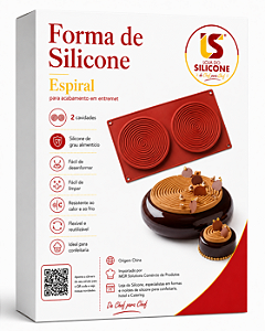MOLDE DE SILICONE ESPIRAL PARA CONFEITARIA