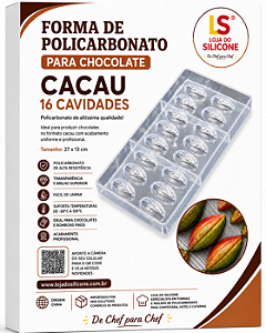 MOLDE POLICARBONATO CACAU 16 CAVIDADES
