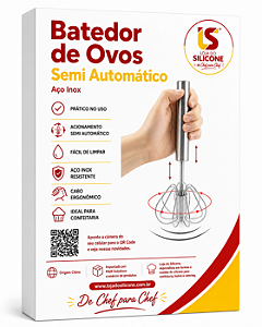 BATEDOR DE OVOS (FOUET) SEMI AUTOMÁTICO PROMOÇÃO