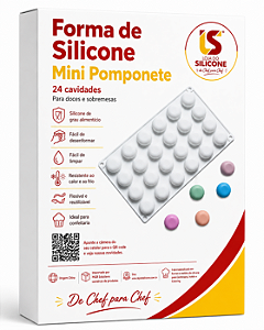 MOLDE DE SILICONE PARA MINI PATISSERIE POMPONETE