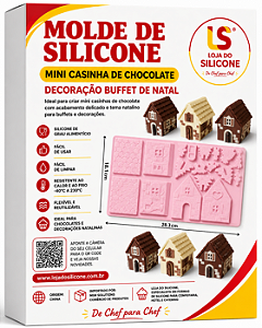 MOLDE DE SILICONE 3D CASINHA DE NATAL PROMOÇÃO