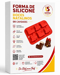 MOLDE DE SILICONE NATAL MODELO SINO E BOTA