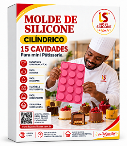 MOLDE DE SILICONE CILÍNDRICO PARA MINI PATISSERIE