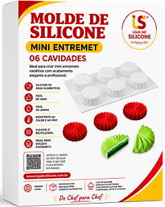 MOLDE E FORMA DE SILICONE PARA DOCES