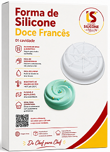 FORMA DE SILICONE ANTIADERENTE PARA SOBREMESAS E DOCES