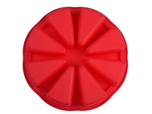 FORMA DE SILICONE PARA BOLOS E SOBREMESAS 8 DIVISÕES 27CM