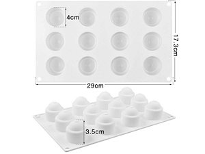 MOLDE DE SILICONE PARA MINI PÂTISSERIE 12 CAVIDADES