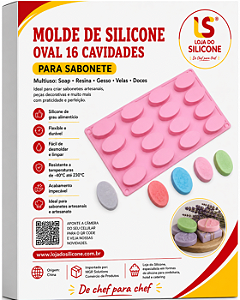MOLDE DE SILICONE PARA DOCES SOBREMESAS E SABONETE