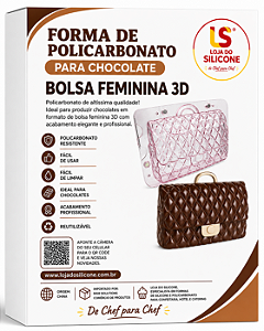 FORMA DE POLICARBONATO IMANTADO 3D PARA CHOCOLATE