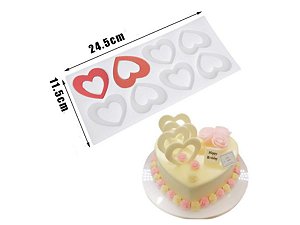 MOLDE DE SILICONE ARABESCO CHOCOLATE CORAÇÃO