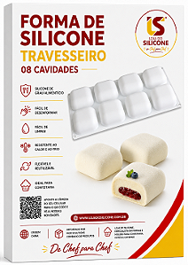 MOLDE DE SILICONE TRAVESSEIRO PARA DOCES E SOBREMESAS