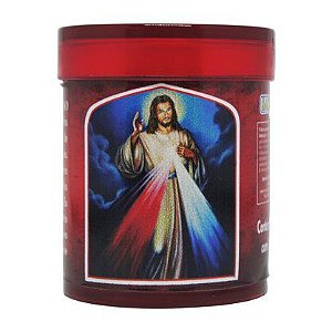 Vela Acrílica Jesus Misericordioso Perfumada