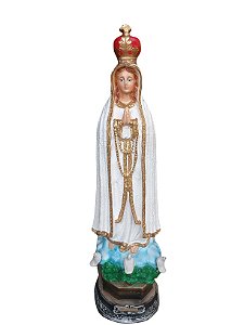 Imagem de Nossa Senhora de Fatima  em Gesso de 50cm