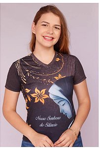 Camiseta Feminina Virgem do Silêncio  Baby look