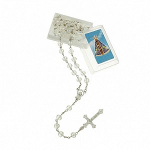 Terço De Cristal Nossa Senhora Aparecida- Cristal