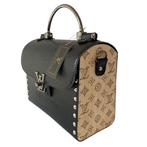 Bolsa Baú Louis Vuitton Madeira Feminina Preta