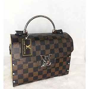 Bolsa baú Louis Vuitton - Marrom quadriculada