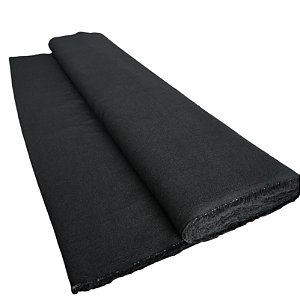 Tecido Para Pano De Prato Preto 11 Trama 70 cm Por 10 Metros Trabalhado