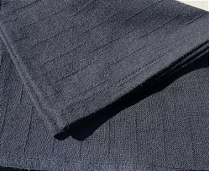 Tecido Para Pano De Prato Preto Trabalhado 11 Trama 70cm de Largura Por 25 Metros de Comprimento Cor Preto trabalhado