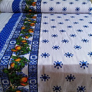 Tecido Trama 9 com Estampa Rotativa – Ideal para Panos de Prato (10m, 25m, 50m) Limão Siciliano
