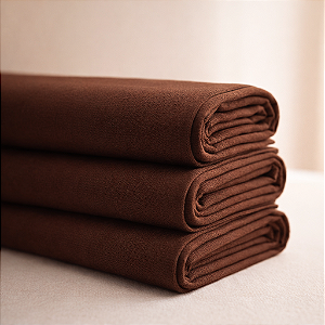 Tecido Marrom Liso Trama 11 Fechada em Algodão para Artesanato