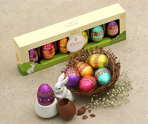 Caixa Ovos de Chocolate Pintados