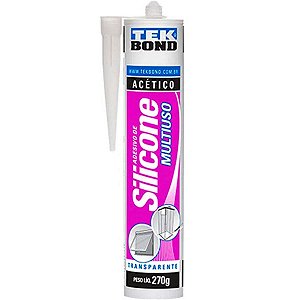 Silicone Tekbond Acético Incolor Multiuso 270g