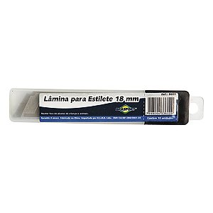 Lâmina para Estilete Brasfort de 18mm com 10 Unidades