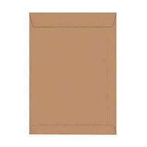 Envelope Kraft Scrity Natural 240mm x 340mm - 80g Embalagem com 100 Unidades