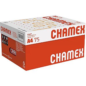 Papel Sulfite Chamex A4 75g 500 Folhas Branco Caixa com 10 Resmas