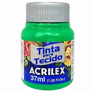 Tinta para Tecido Acrilex 37ml Verde Veronese 512 com 12 unidades