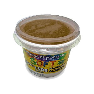 Massa de Modelar Soft Acrilex 150g Marrom 814