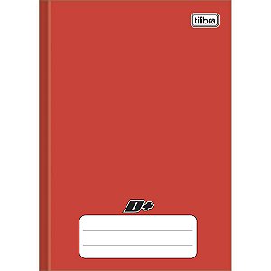 Caderno Brochura Capa Dura 1/4 Tilibra D+ Vermelho 96 Folhas 10 Unidades
