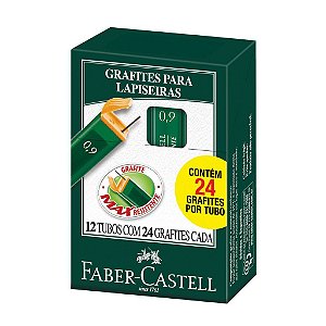 Grafite Escolar FaberCastell 2B 0.9mm Caixa com 12 Unidades