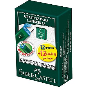 Grafite Escolar FaberCastell HB 0.7mm Caixa com 12 Unidades