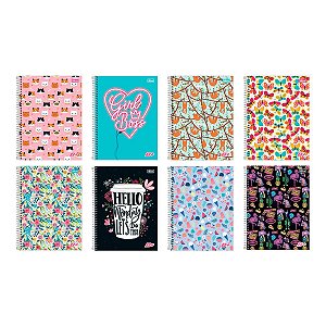 Caderno D+ Capa Dura Tilibra Feminino 20x1 400 Folhas 02 Unidades