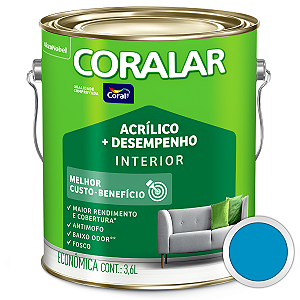 Tinta Acrílica Fosco Coral Coralar Oceano 3,6L - Coral