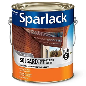 Verniz Sparlack Solgard Triplo Filtro Solar Brilhante Mogno Galão 3,6 Litros