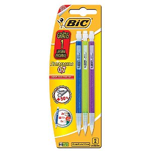 Lapiseira Bic Shimmers 0,7mm Caixa com 3 Unidades