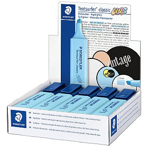 Marca Texto Textsurfer Staedtler Azul Céu com 10 Unidades