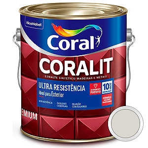 Esmalte Sintético Coralit Ultra Resistencia Acetinado Gelo Galão 3,6 L