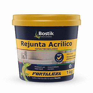 Rejunte Acrílico Fortaleza para Porcelanato Grafite Pote com 1kg