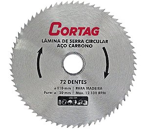 Serra Dentada com Videa Cortag 110mm e 72 Dentes