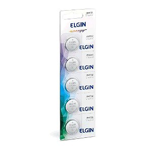 Bateria de Lítio Elgin CR2032 3V Cartela com 5 Unidades