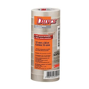 Fita Adesiva 3M Durex 12mm x 30mm Transparente