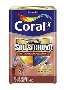 Proteção Sol & Chuva Resina Impermeabilizante Incolor 18 Litros