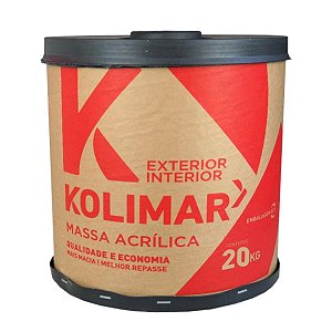 Massa Acrílica Kolimar Barrica 20kg