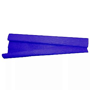 Papel Crepom VMP Azul Escuro 48cm x 2m Pacote com 10 Unidades